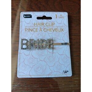 NEW Rhinestone BRIDE Bridal Shower Wedding Hairpins Barrette Hair Accessory